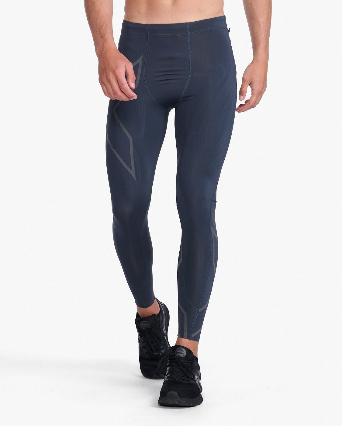 店舗の商品販売 【希少✨】2XU ハーフタイツ Sサイズ ブラック×ブルー