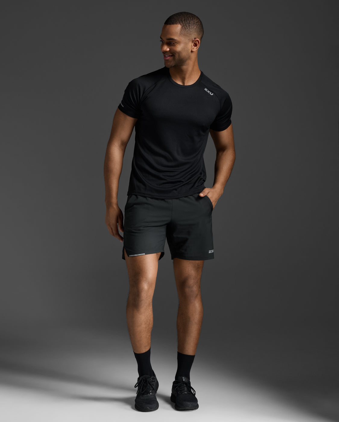 メンズ エアロ Tシャツ MR6557A BLK/SRF〈セール返品交換・不可