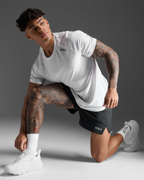 メンズ エアロ Tシャツ MR6557A WHT/SRF〈セール返品交換・不可〉