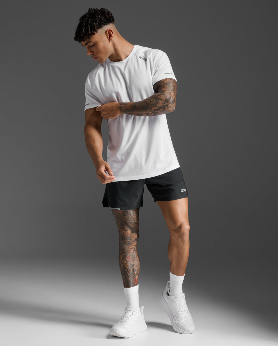 メンズ エアロ Tシャツ MR6557A WHT/SRF〈セール返品交換・不可
