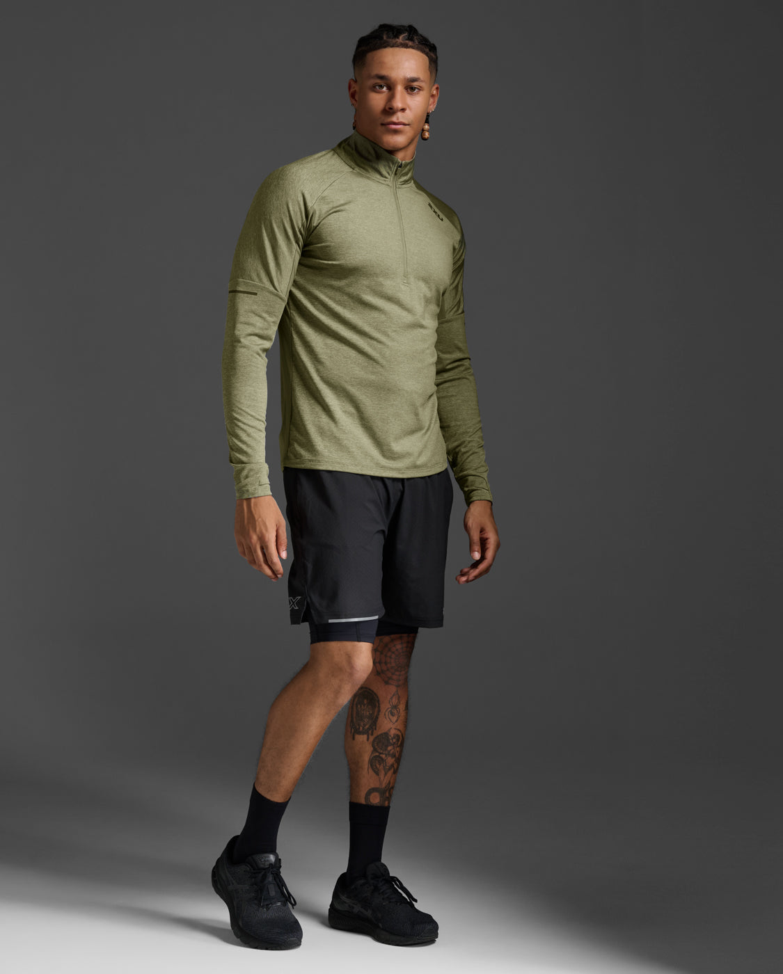 メンズ エアロ 1/2ジップ ロングスリーブ MR7244A HTG/BRF – 2XU