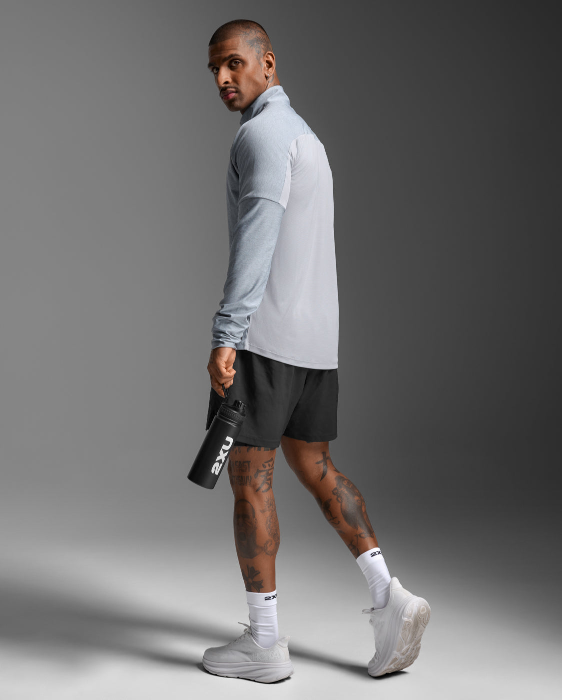 【NEW color】メンズ エアロ 1/2ジップ ロングスリーブ MR7244A WTV/BRF