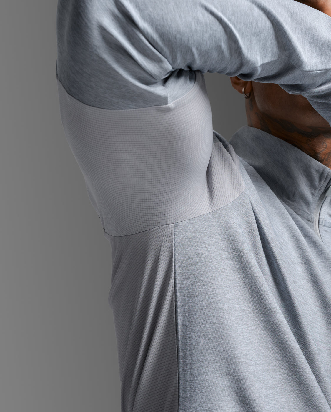 【NEW color】メンズ エアロ 1/2ジップ ロングスリーブ MR7244A WTV/BRF