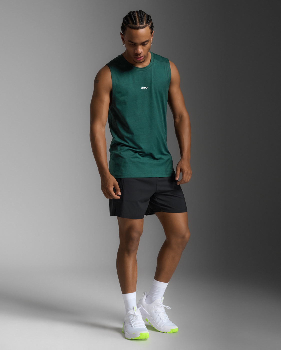 【NEW】メンズ モーションソフトジャージータンク MR7392A DKM/WHT