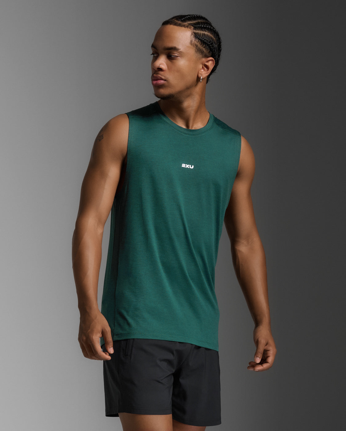 【NEW】メンズ モーションソフトジャージータンク MR7392A DKM/WHT