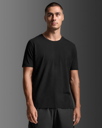 メンズ モーションコットン フレックスTeeシャツ MR7427A BLK/BLK