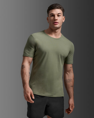 メンズ モーションコットン フレックスTeeシャツ MR7427A HTG/HTG