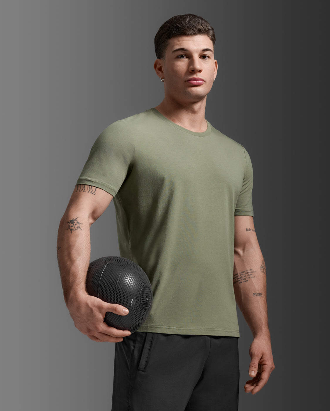 【NEW】メンズ モーションコットン フレックスTeeシャツ MR7427A HTG/HTG