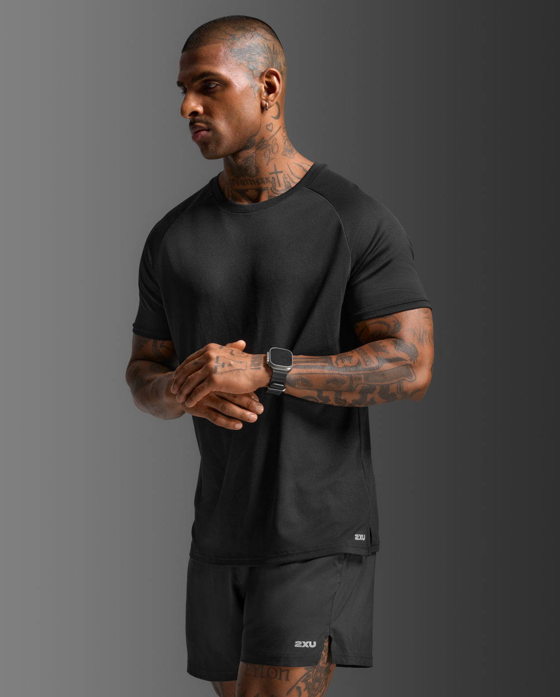 【NEW】メンズ エアロTEEシャツ MR7441A BLK/SRF