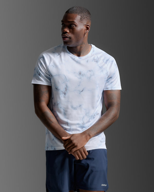 【NEW】メンズ エアロTEEシャツ MR7441A BMB/BRF