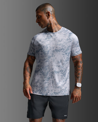 メンズ エアロTEEシャツ MR7441A WMB/BRF
