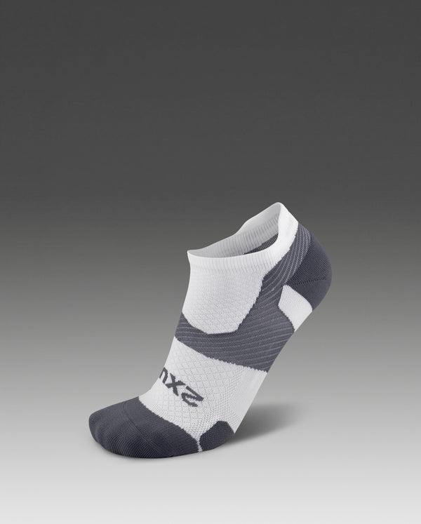 ヴェクター ライトクッションノーショーソックス UA5042E WHT/GRY