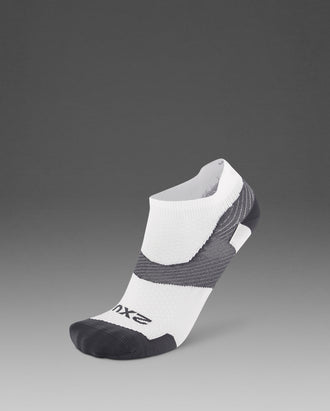 ベクターウルトラライトクルー ノーショーソックス UA7027E WHT/GRY