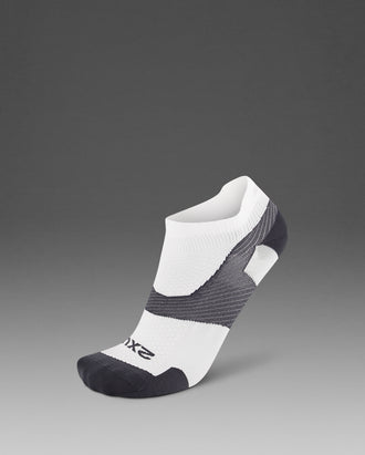 ヴェクター ウルトラライト1/4 クルーコンプレッションソックス UA7028E WHT/GRY