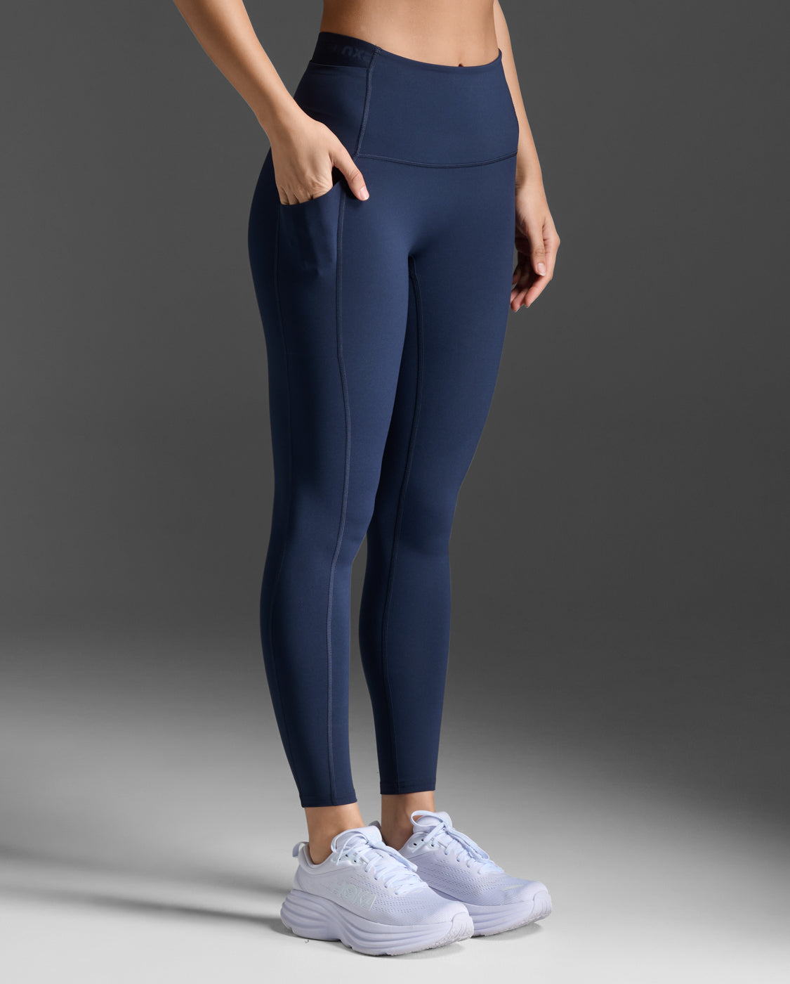 2XU ネイビー タイツ 2XU ツータイムズユー フォーム スタッシュ ハイライズ