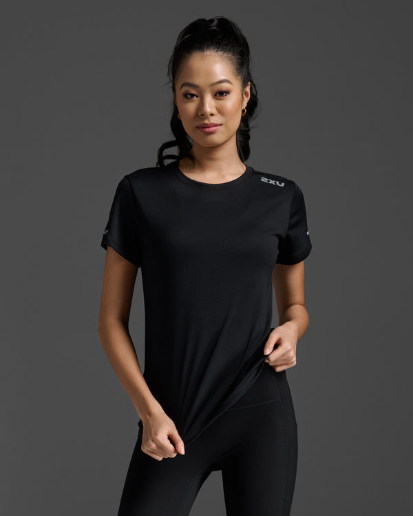 ウィメンズ エアロ Tシャツ WR6565A BLK/SRF